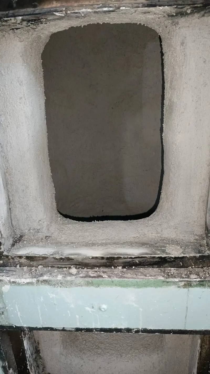 Yenilenen astar, kapak açıklığından